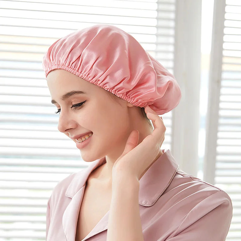 Silkvana 100% Pure Mulberry Silk Bonnet for Curly Hair Protection 15