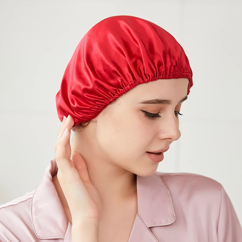 Silkvana 100% Pure Mulberry Silk Bonnet for Curly Hair Protection 1
