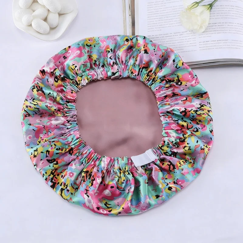 Silkvana 100% Pure Mulberry Silk Bonnet for Curly Hair Protection 5