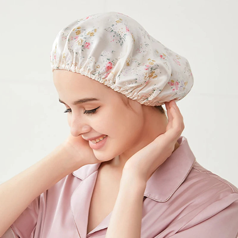 Silkvana 100% Pure Mulberry Silk Bonnet for Curly Hair Protection 5