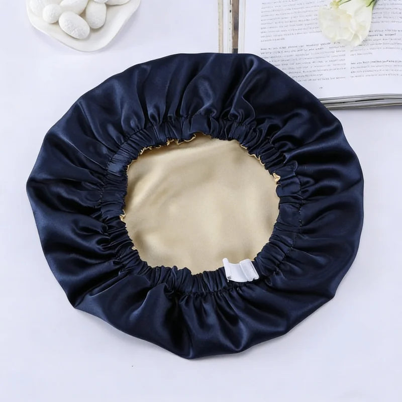 Silkvana 100% Pure Mulberry Silk Bonnet for Curly Hair Protection 8