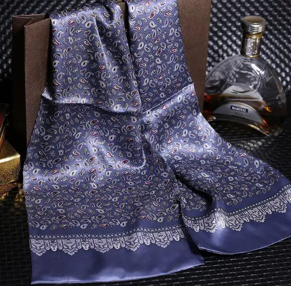 Silkvana 100% Pure Mulberry Silk Cravat For Elegant Men's Attire 3