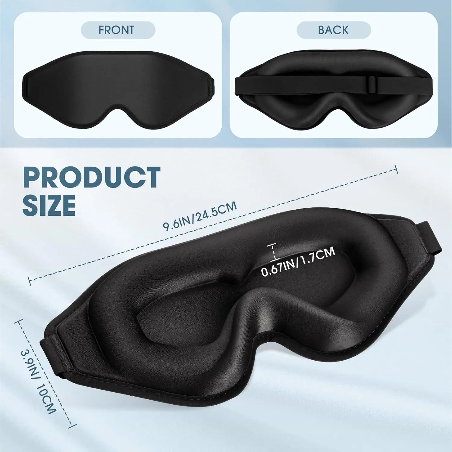 Silkvana 100% Pure Mulberry Silk Eye Mask for Comfortable Sleep 5