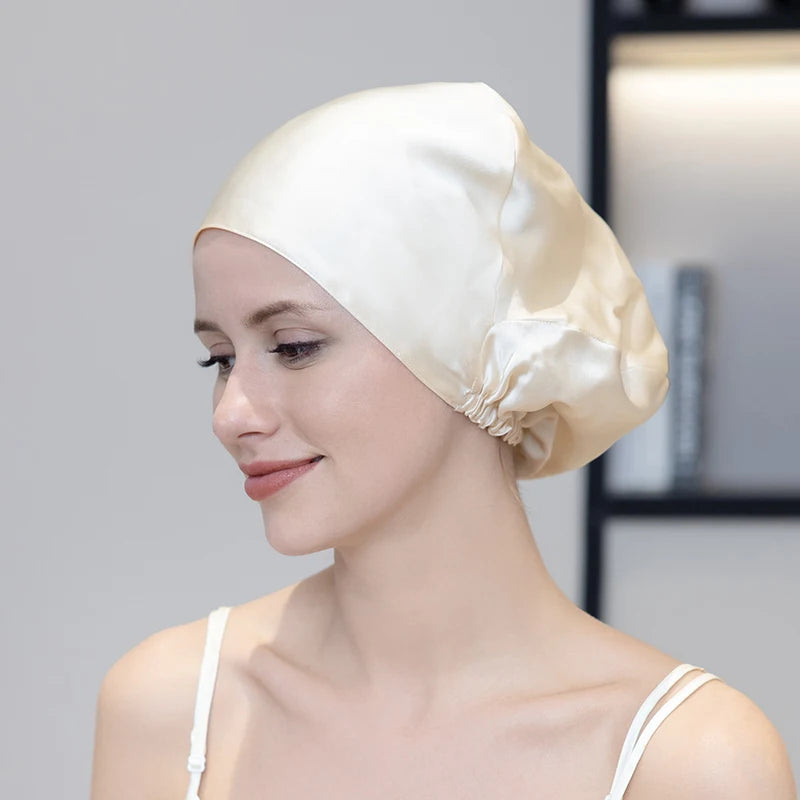 Silkvana 100% Pure Mulberry Silk Hair Bonnet for Curly Hair Care 2