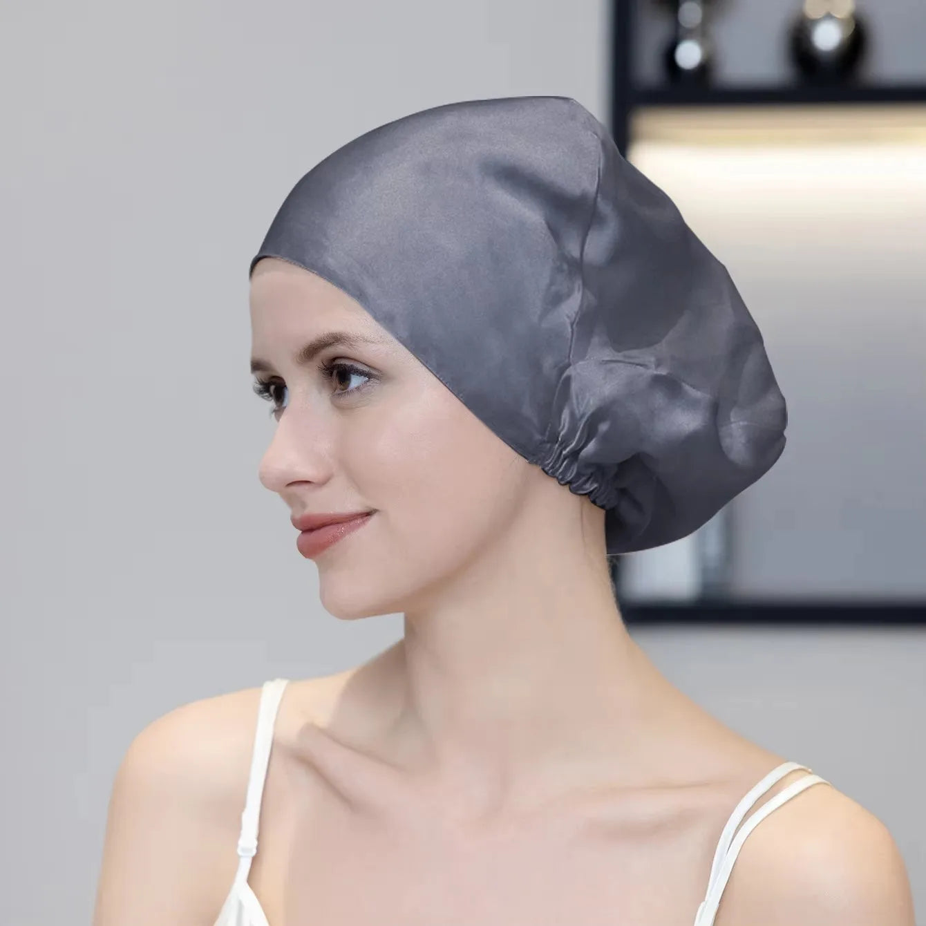 Silkvana 100% Pure Mulberry Silk Hair Bonnet for Curly Hair Care 6