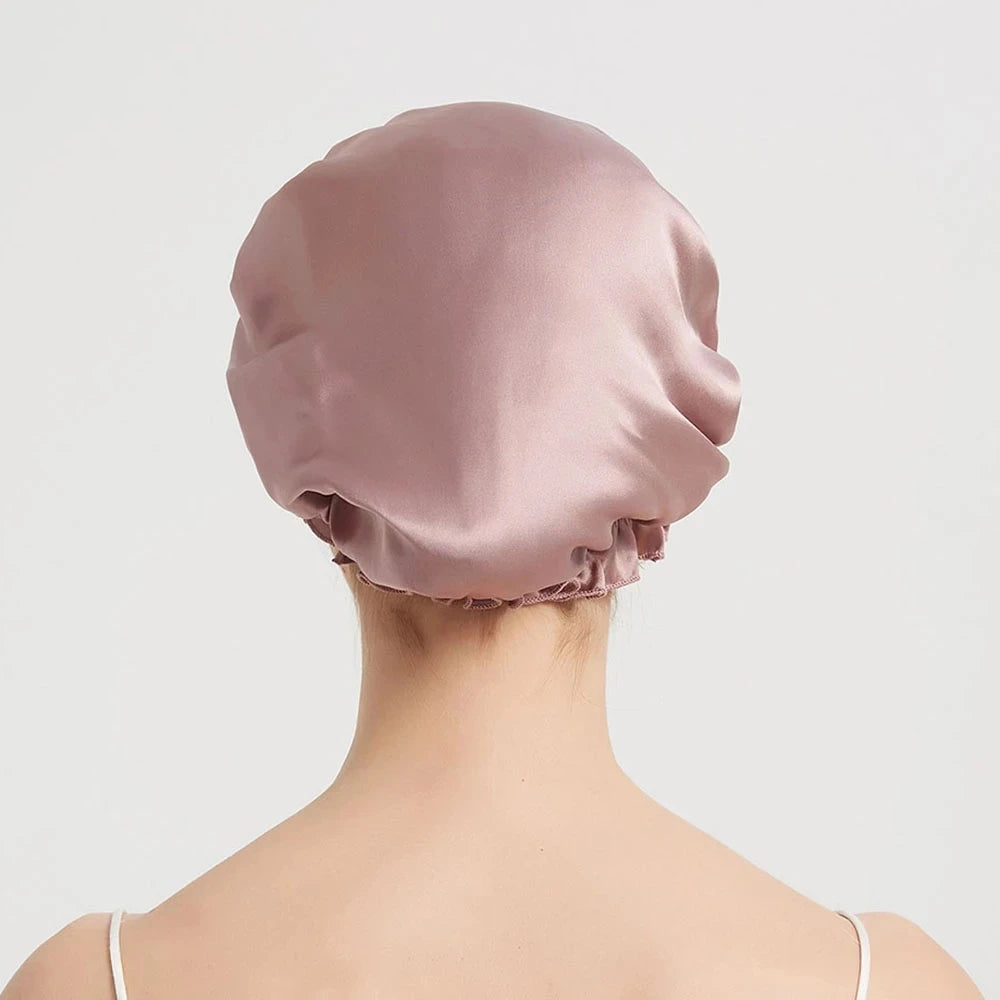 Silkvana 100% Pure Mulberry Silk Night Cap for Hair Care and Protection 2