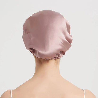 Silkvana 100% Pure Mulberry Silk Night Cap for Hair Care and Protection 2