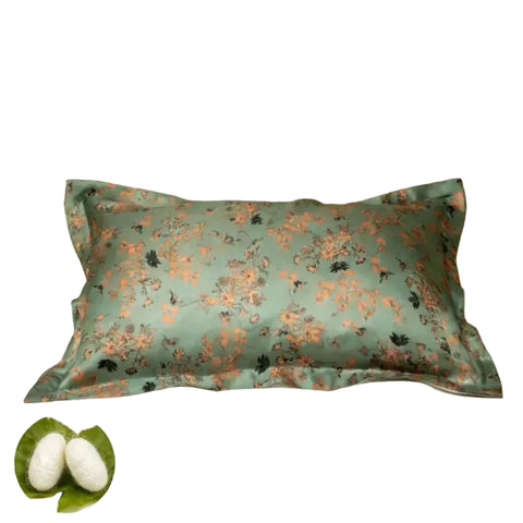 22 Momme Mulberry Silk Pillowcase – Printed Design, Hair & Skin Care