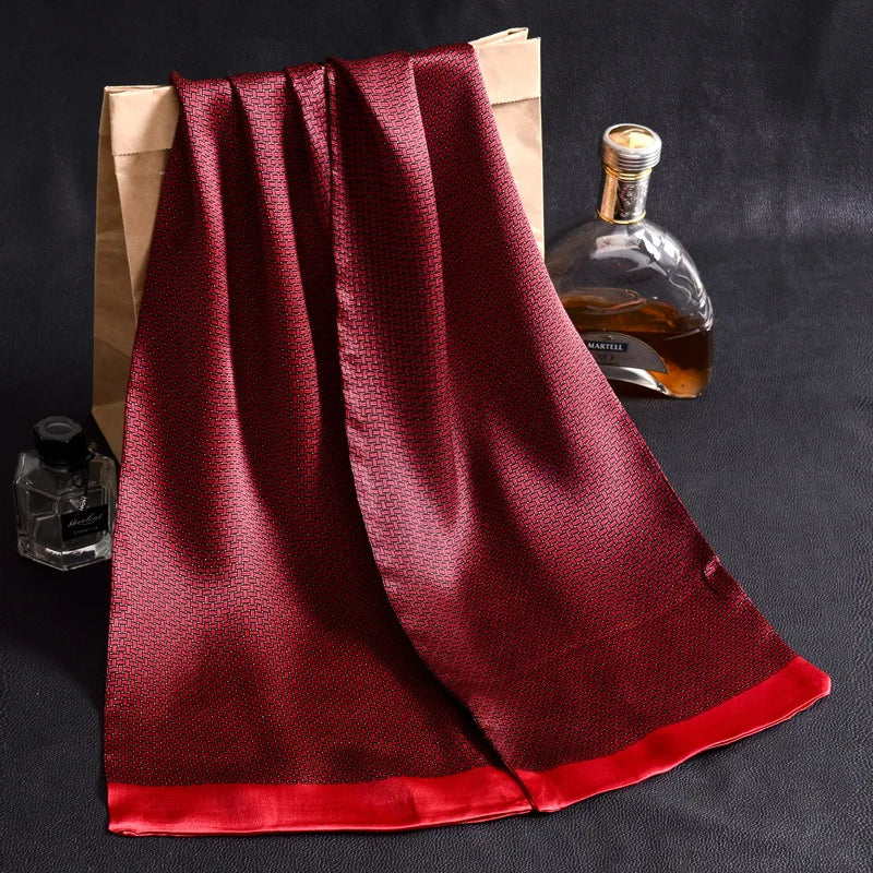 Silkvana 100% Pure Mulberry Silk Scarf - Elegant Design for Men 2