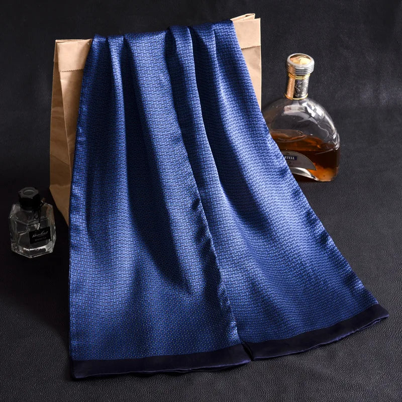 Silkvana 100% Pure Mulberry Silk Scarf - Elegant Design for Men 3