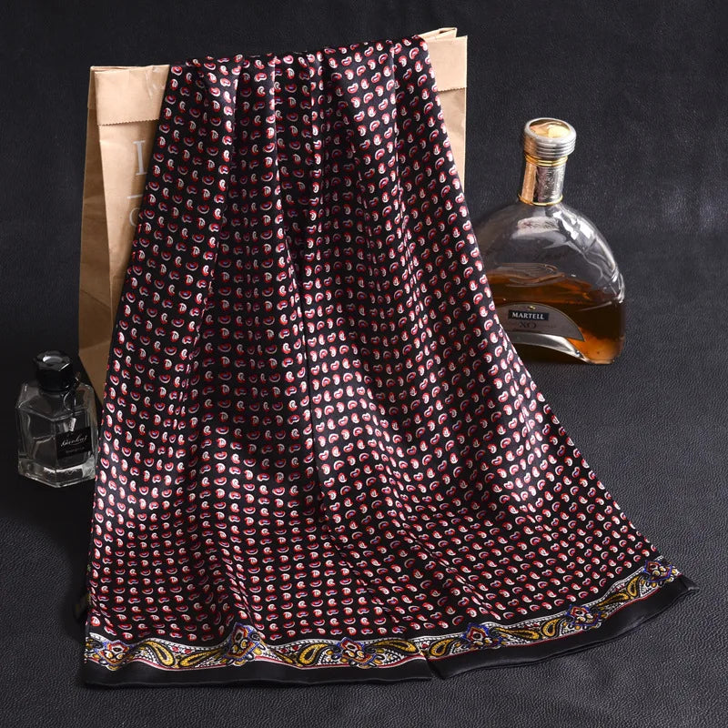 Silkvana 100% Pure Mulberry Silk Scarf - Elegant Design for Men 9