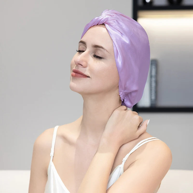 Silkvana 100% Pure Mulberry Silk Sleep Cap for Hair Care 10