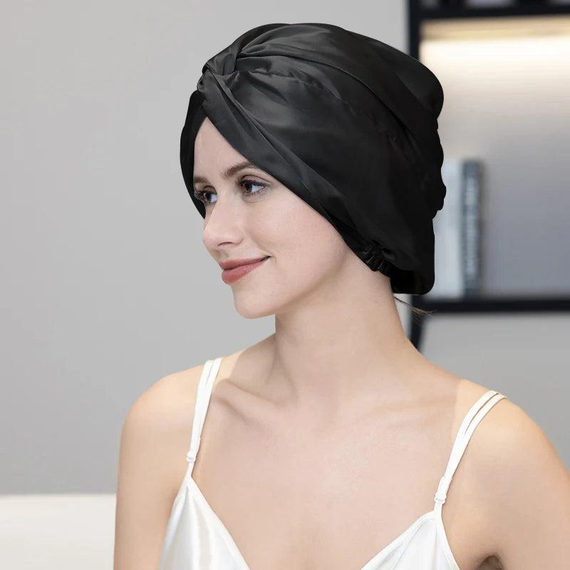 Silkvana 100% Pure Mulberry Silk Sleep Cap for Hair Care 12