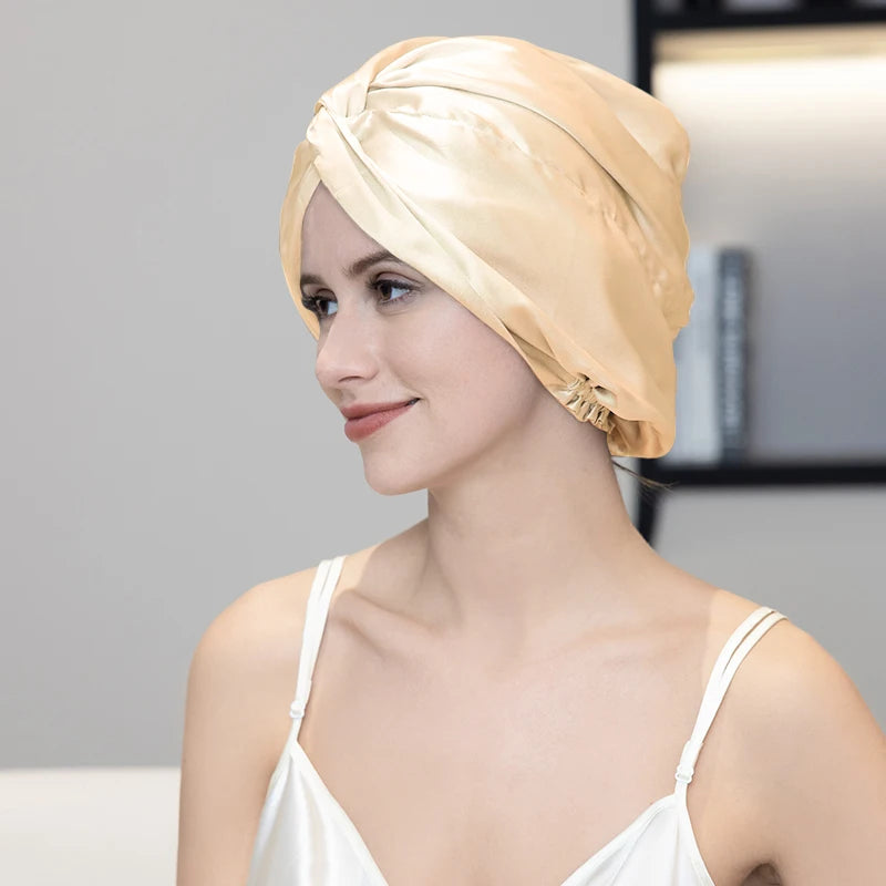 Silkvana 100% Pure Mulberry Silk Sleep Cap for Hair Care 7