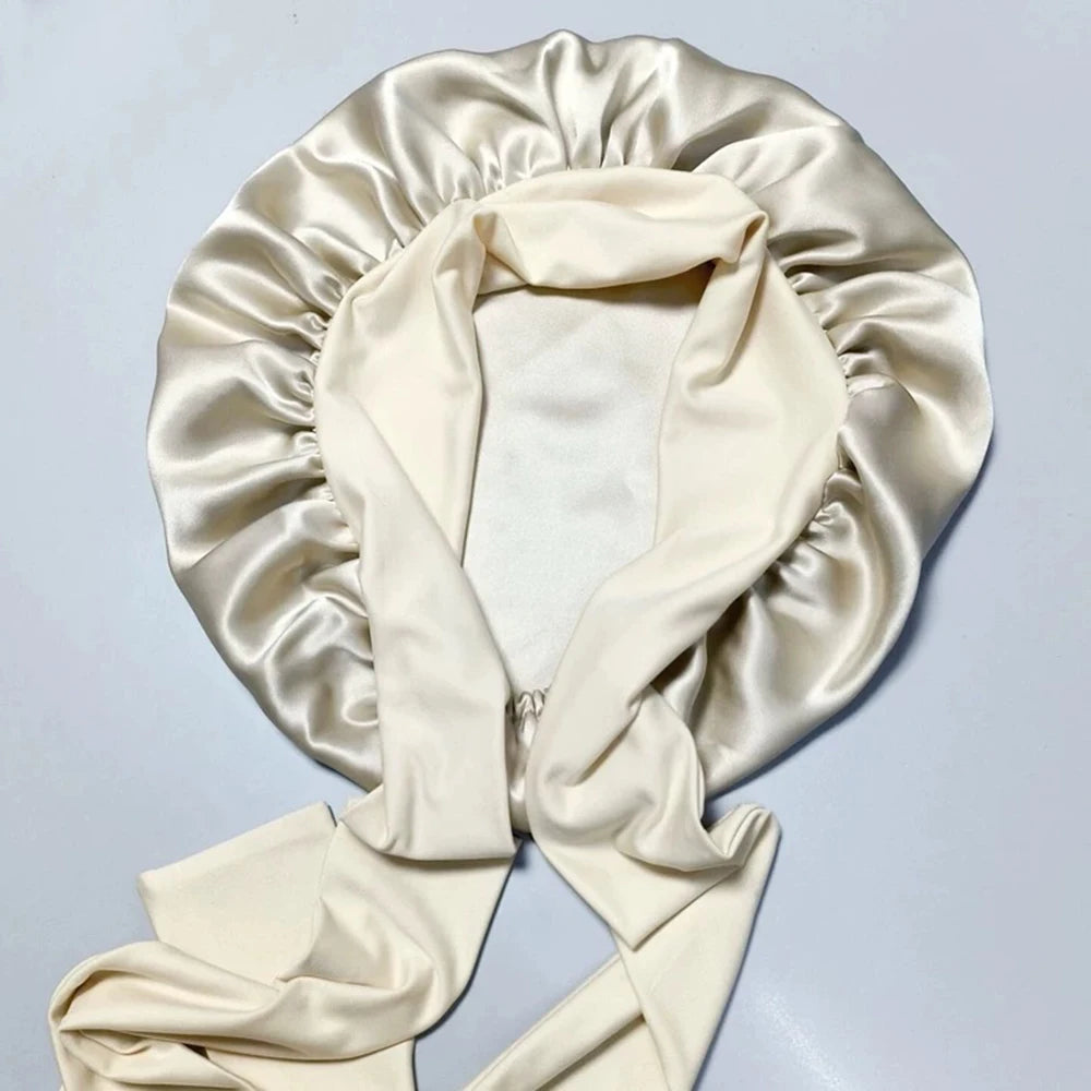 breathable silk hair wrap overnight wear
