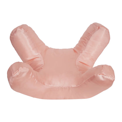 coral pink anti wrinkle beauty sleep pillow ergonomic design