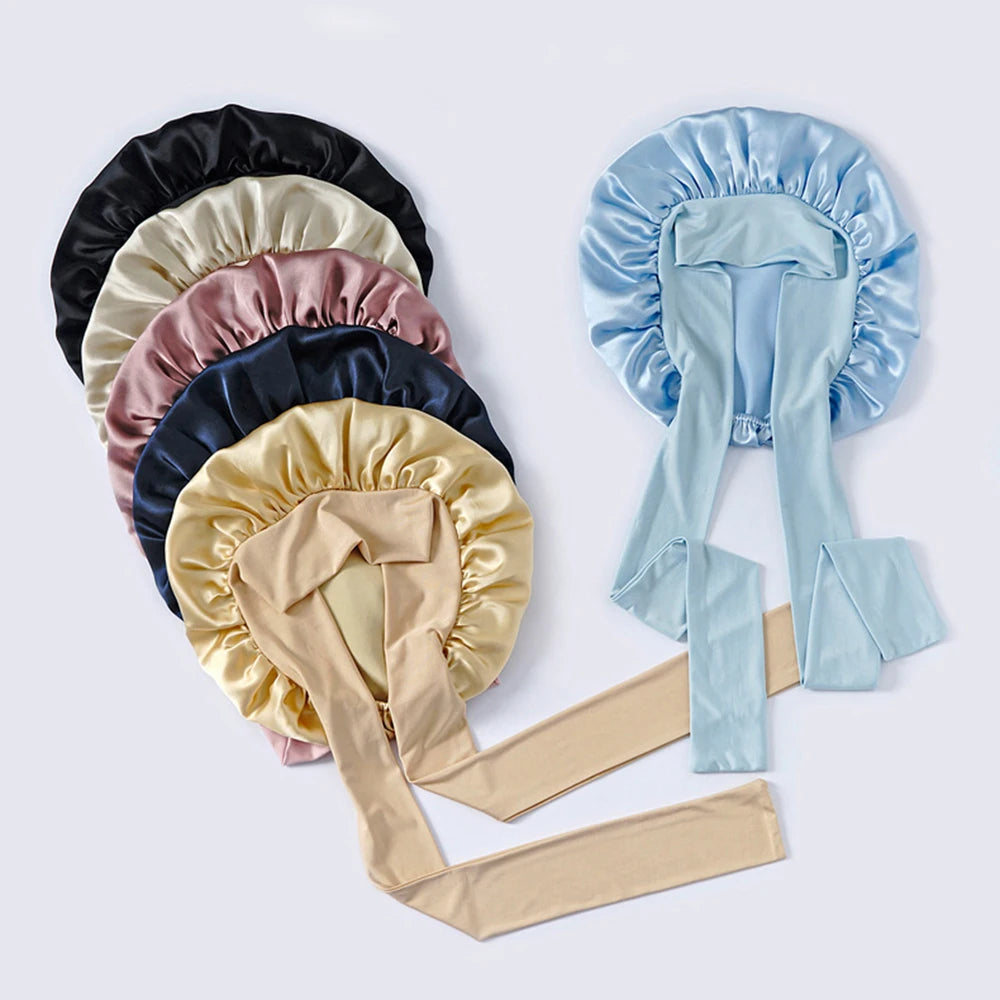 pure mulberry silk sleep bonnet smooth finish