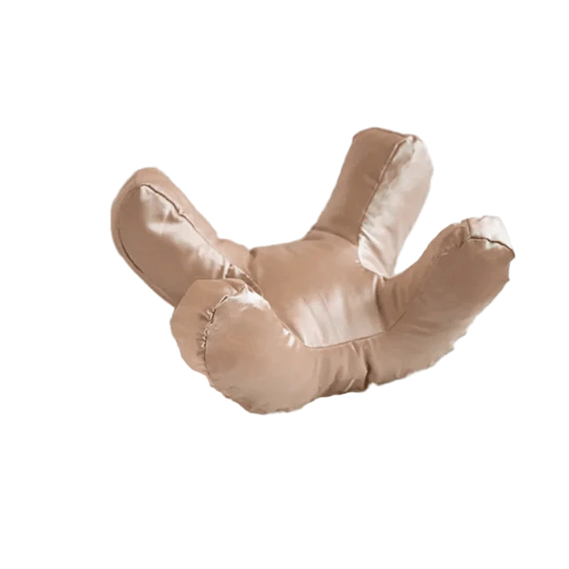 sand beige ergonomic beauty pillow wrinkle prevention support