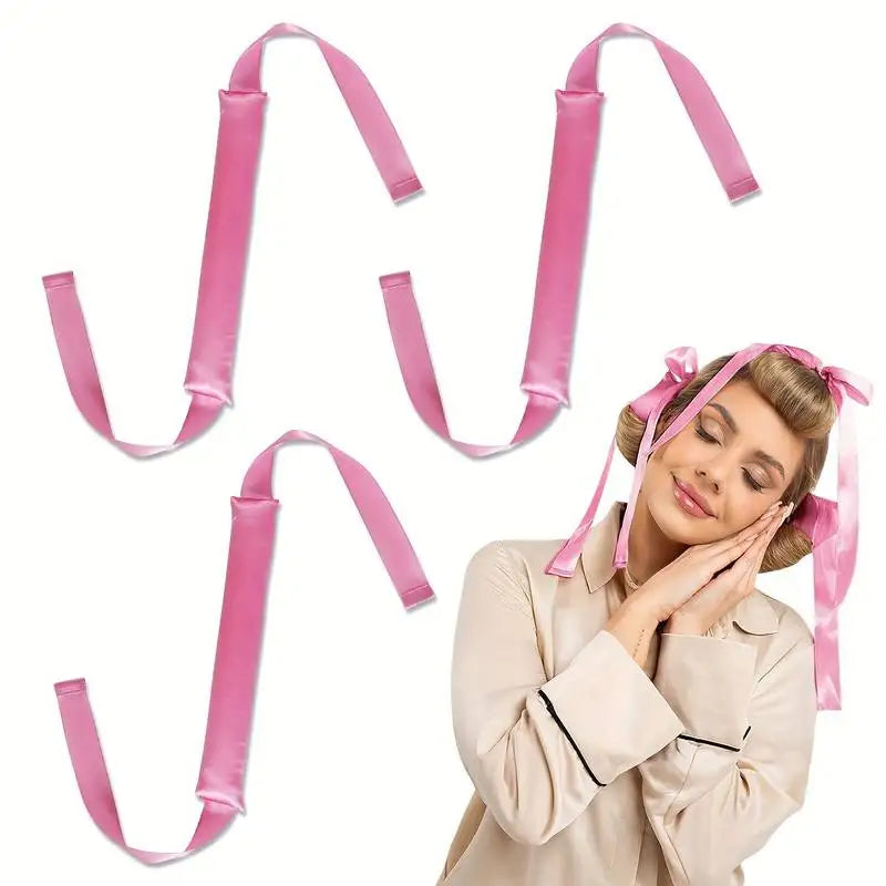 Feminine and delicate, the Light Pink Silkvana Curler is perfect for silky, no-heat curls. Its ultra-soft satin texture ensures shine, smoothness, and a beautiful shape overnight.