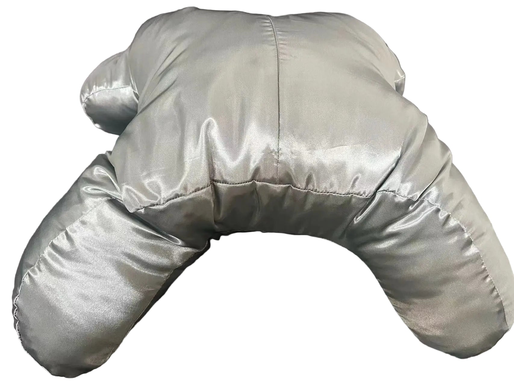 silver gray beauty sleep pillow reducing face pressure silk