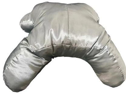 silver gray beauty sleep pillow reducing face pressure silk